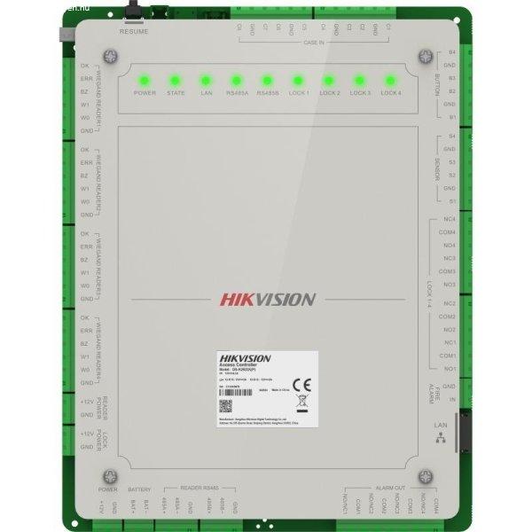 Hikvision DS-K2624X(P) Ajtóvezérlő 4 ajtóhoz, két irány, 4 Wiegand & 8
RS485 olvasó, panel