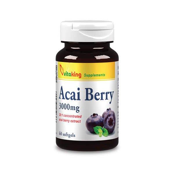 Vitaking acai berry kapszula 3000mg 60 db