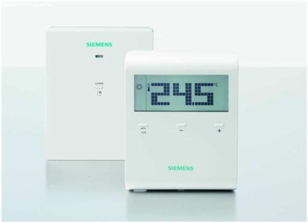 Siemens RDD 100.1RFS LCD kijelzős, vezeték nélküli szobatermosztát szett