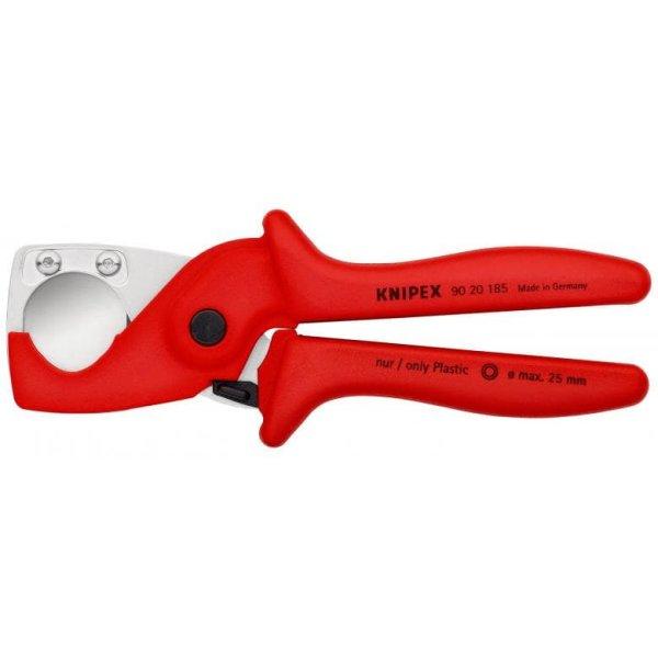 Knipex műanyagcső vágó olló 185mm D25