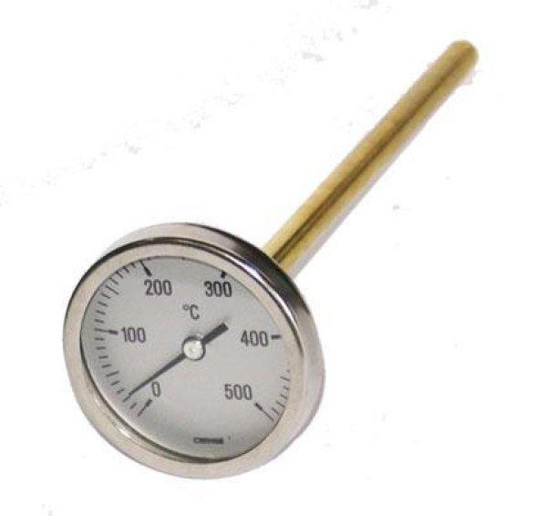 Cewal D63mm, 0-500°C, hőmérő P15cm szárral