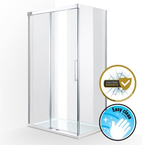 Wellis Fabio 120x90x200 cm szögletes tolóajtós zuhanykabin - Easy Clean
bevonattal