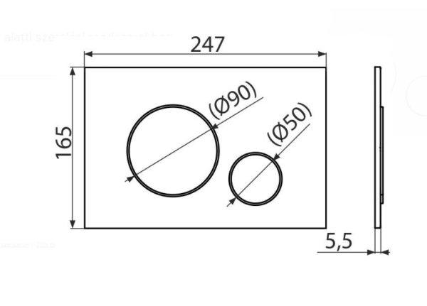 AlcaPlast M 670 THIN nyomólap, fényes fehér