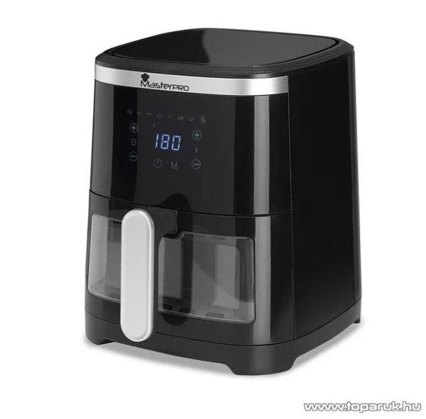 Masterpro Rocket 420 BGMP-9315 Digitális érintőgombos forrólevegős olaj
nélküli légkeveréses Air Fryer fritőz sütő betekintő ablakkal, 4,2
literes, 1300 W