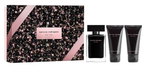 Narciso Rodriguez For Her - EDT 50 ml + testápoló tej 50 ml +
tusfürdő 50 ml