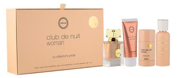 Armaf Club De Nuit Women - EDP 30 ml + szilárd dezodor 75 ml +
kézkrém 50 ml + hajspray 55 ml