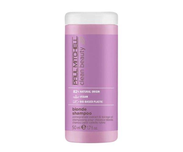 Paul Mitchell Sárga hajtónust semlegesítő sampon Clean
Beauty (Blonde Shampoo) 50 ml