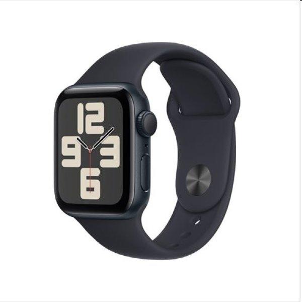 Apple Watch SE GPS 40mm Midnight Aluminium Case Midnight Sport szíjjal - S/M