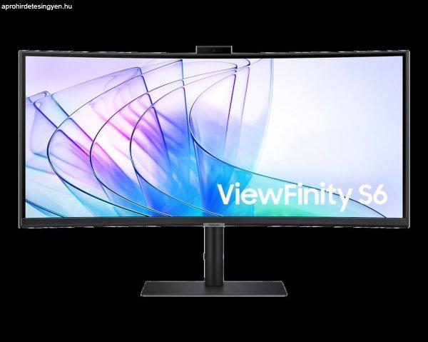 SAMSUNG 34" LS34C652VAUXEN ViewFinity S6 S65VC UWQHD VA 21:9 5ms ívelt
ultrawide monitor