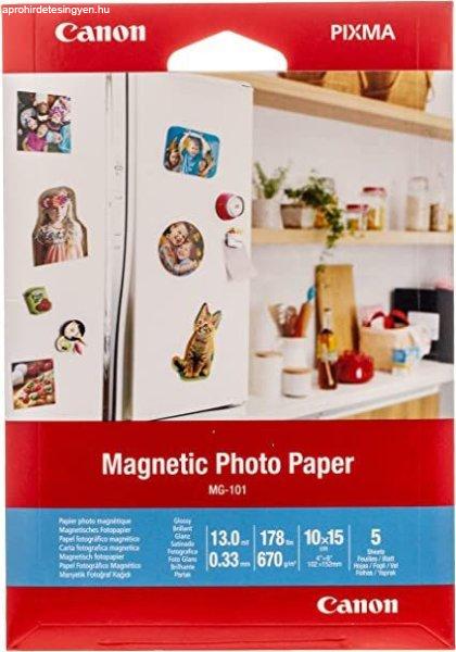 Canon MG-101 Magnetic Photopaper 670g 10x15cm 5db Mágneses Fotópapír