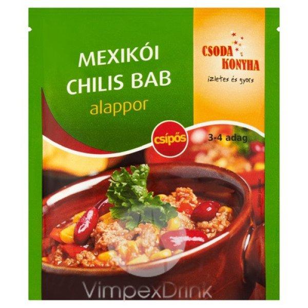 Csoda Konyha mexikói chilis bab alappor 45g