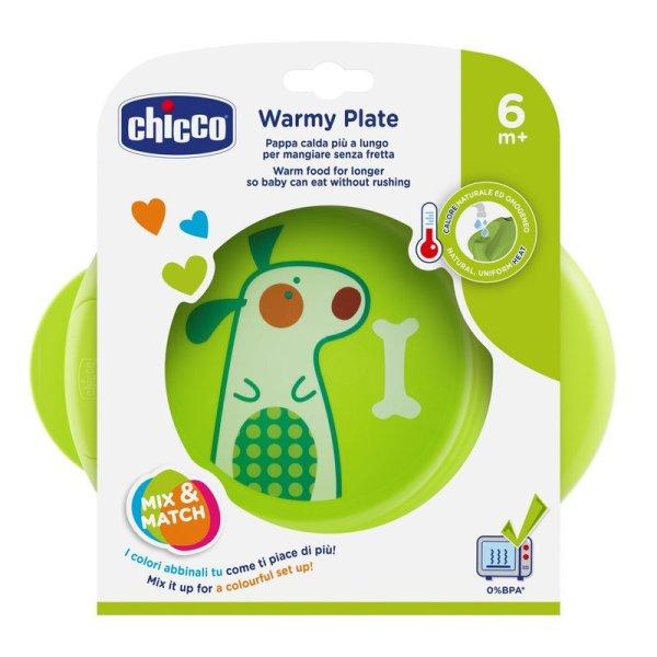 Warmy Plate melegentartó tányér zöld - Chicco