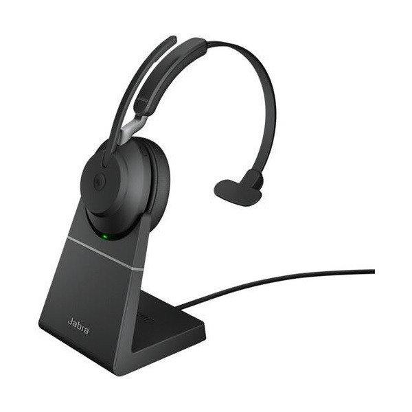 JABRA Fejhallgató - Evolve2 65 UC Mono Bluetooth Vezeték Nélküli, Mikrofon +
Töltő állomás