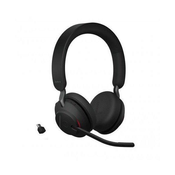 JABRA Fejhallgató - Evolve2 65 MS Stereo Bluetooth, USB-C Vezeték Nélküli,
Mikrofon