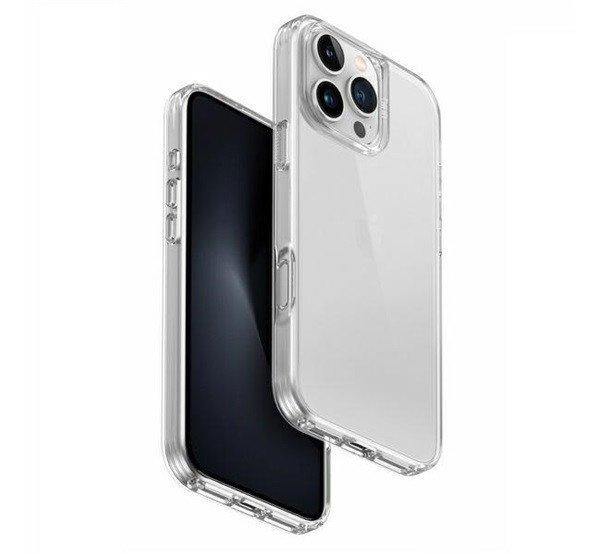 Uniq Air Fender Apple iPhone 16 Pro Max szilikon tok, átlátszó