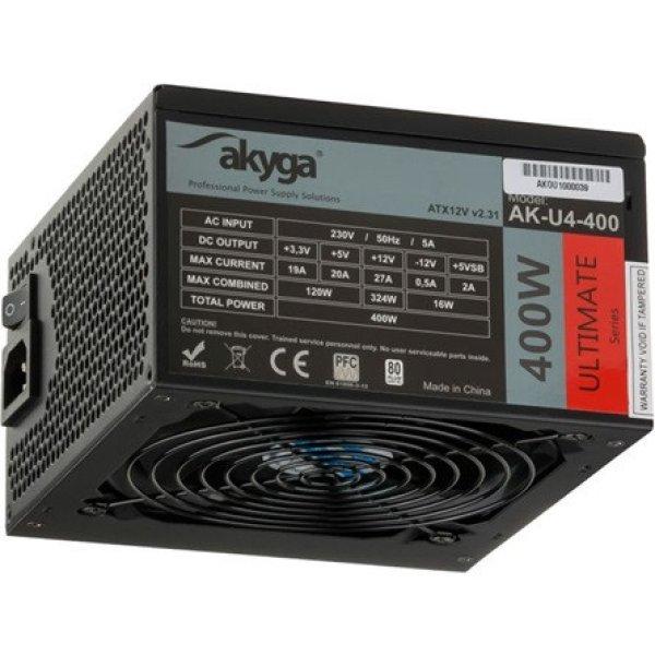 Akyga Ultimate AK-U4-400 ATX desktop tápegység 400W 80+ Bronze BOX