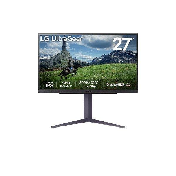 LG Gaming 200Hz Nano IPS monitor 27" 27GS85Q, 2560x1440, 16:9, 400cd/m2,
1ms, 2xHDMI/DisplayPort/3xUSB, Pivot