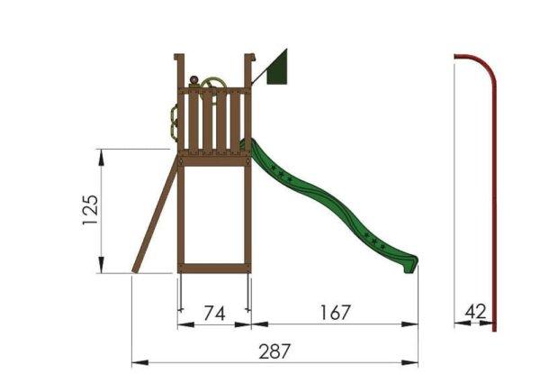 Kerti játszótér - Jungle Gym Tower játszótorony