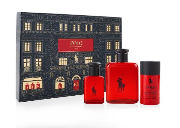 Ralph Lauren Polo Red - EDT 125 ml + EDT 40 ml + szilárd dezodor 75 ml