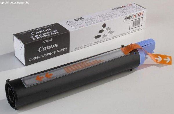 CANONHOZ CEXV14 IR2016 UTÁNGYÁRTOTT TONER FEKETE. 8300 oldal kapacitás
INTEGRAL