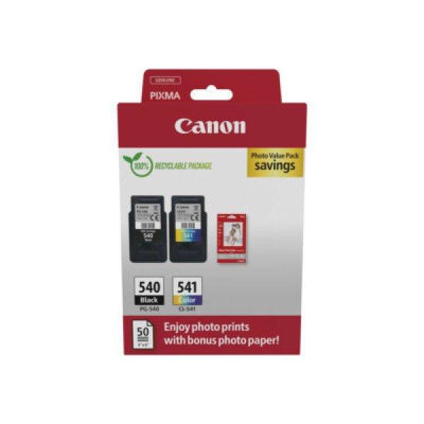 CANON® PG-540/CL-541 ( fekete+színes ) EREDETI TINTAPATRON multipakk, +50lap
A6-os fotópapír ~180/180 oldal ( pg540cl541 ) ( 5225B013)