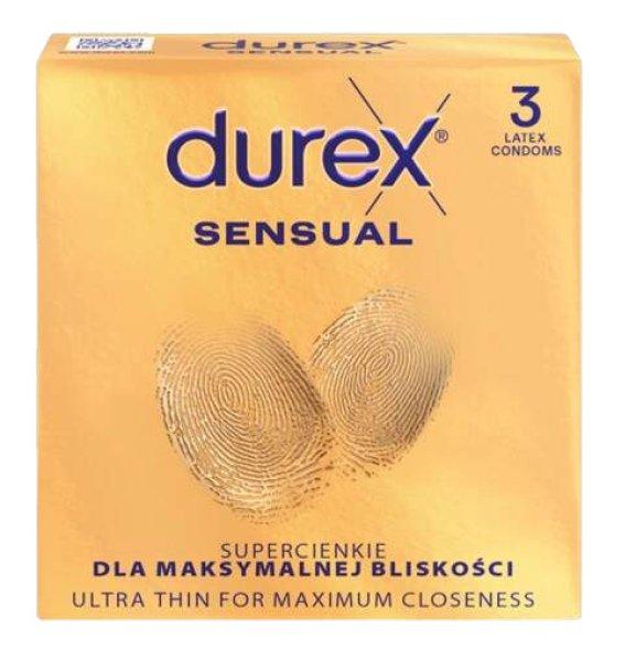 Durex Sensual – vékony óvszerek (3 db)