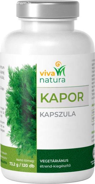 Viva natura kapor vegetáriánus étrend-kiegészítő kapszula 120 db