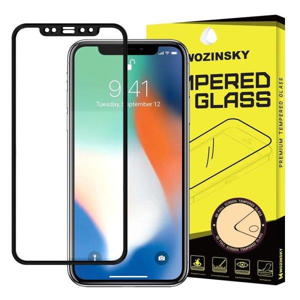 Apple iPhone XS MAX és 11 Pro Max edzett üveg FEKETE TELJES KÉPERNYŐS FULL
SCREEN HAJLÍTOTT tempered glass kijelzőfólia kijelzővédő védőfólia
karcálló kijelzős