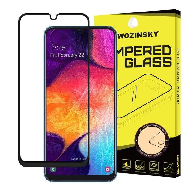 Samsung Galaxy A50 (A30 A30s A50s M30) karcálló edzett üveg TELJES
KÉPERNYŐS FEKETE Tempered Glass kijelzőfólia kijelzővédő fólia kijelző
védőfólia eddzett SM-A505F