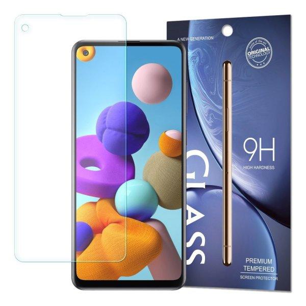 Samsung Galaxy A21s / A21 karcálló edzett üveg Tempered Glass kijelzőfólia
kijelzővédő fólia kijelző védőfólia eddzett 21 s SM-A217