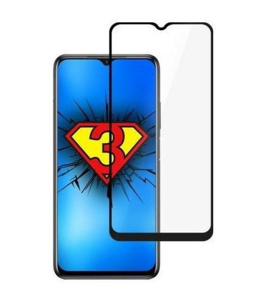 Xiaomi Redmi 9T / Poco M3 edzett üveg fekete hajlított TELJES KÉPERNYŐS FULL
SCREEN HAJLÍTOTT tempered glass kijelzőfólia kijelzővédő védőfólia
karcálló kijelzős