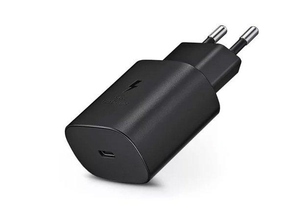 Samsung gyári USB hálózati töltő adapter Type-C bemenettel - 25W -
EP-TA800EBE PD.3.0 Super Fast Charging - fekete (ECO csomagolás)