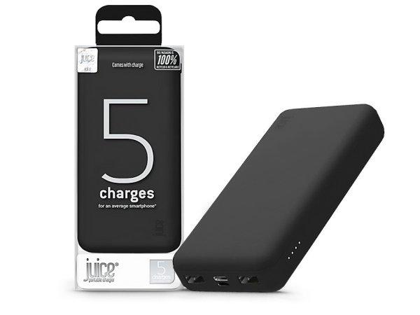 Juice hordozható külső akkumulátor / power bank - 15.000 mAh - Juice ECO 5 -
2xUSB + Type-C - fekete