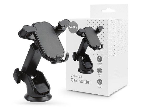 Setty műszerfalra / szélvédőre helyezhető autós tartó - Setty US-T3
Universal Car Holder - fekete