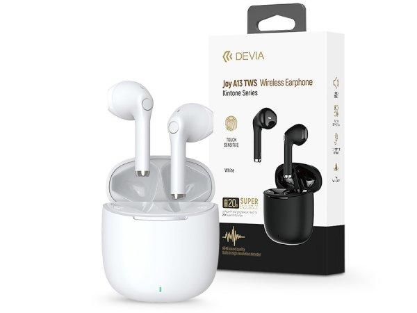 Devia TWS Bluetooth sztereó headset v5.1 + töltőtok - Devia Joy A13 Series
True Wireless Earphones with Charging Case - fehér