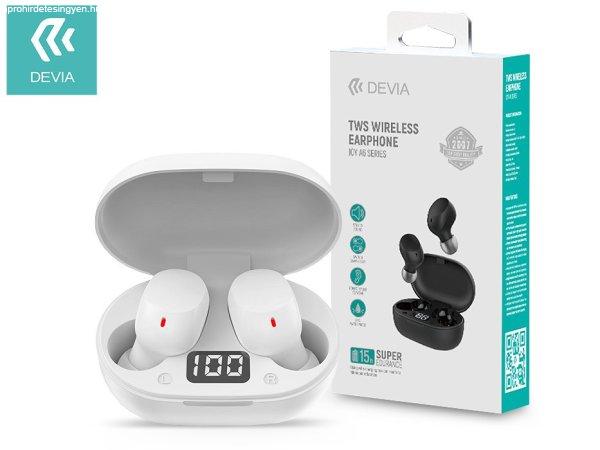 Devia TWS Bluetooth sztereó headset v5.0 + töltőtok - Devia Joy A6 Series
True Wireless Earphones with Charging Case - fehér