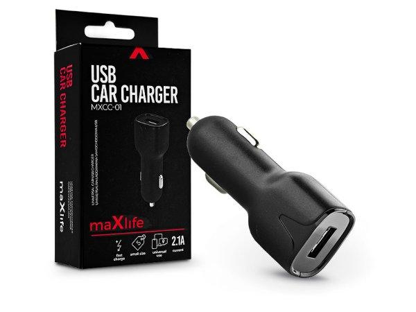 Maxlife USB szivargyújtó töltő adapter - 10W - Maxlife MXCC-01 USB Car Fast
Charger - fekete