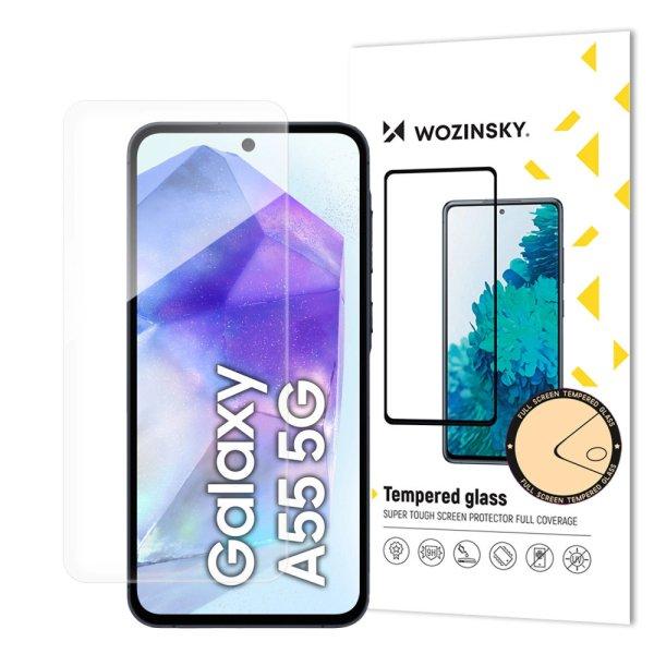 Samsung Galaxy A55 5G karcálló edzett üveg Tempered Glass kijelzőfólia
kijelzővédő fólia kijelző védőfólia edzett SM-A556