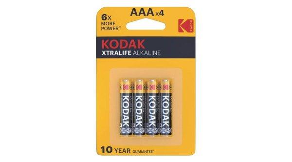 Kodak Xtralife Alkáli Tartós Mikro Elem AAA (1,5V) B4