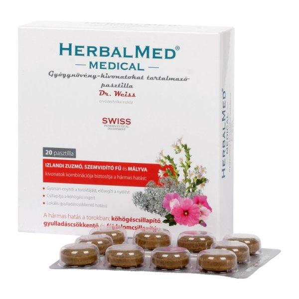 Herbalmed medical torokfertőtlenítő pasztilla 40 db