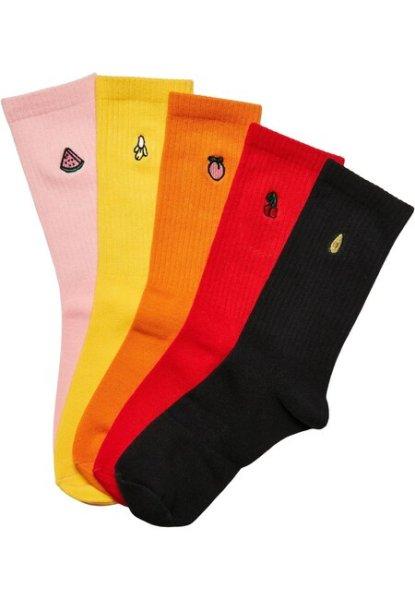 Urban Classics Fruit Embroidery Socks 5-Pack multicolor