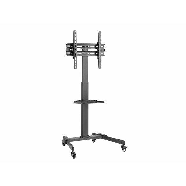 Equip TV/Monitor állvány - 650607 (32"-55", dönthető, állítható
magasság, gurulós, Max.:35kg, fekete)