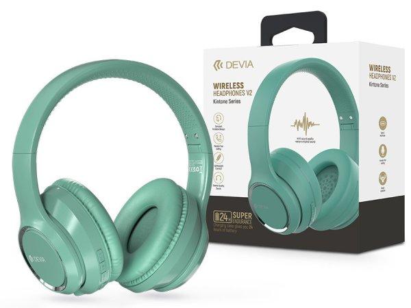 Devia Wireless Bluetooth sztereó fejhallgató beépített mikrofonnal - Devia
Kintone Series Wireless Headphones V2 - zöld