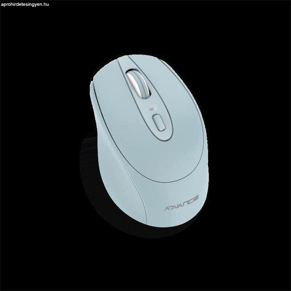 Advance Egér vezeték nélküli - FEEL WIRELESS (1600 DPI, 4 gomb, kék)