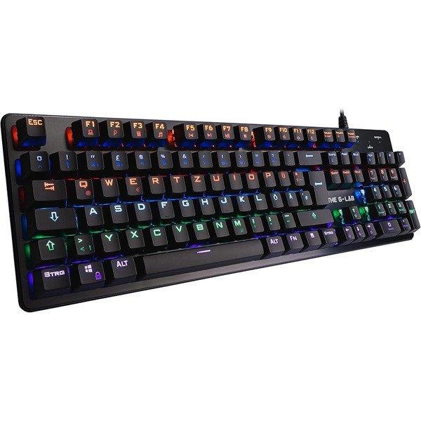 The G-Lab Gamer Billentyűzet - KEYZ CARBON V3/INT (RGB LED, Mechanikus, Blue
switch, USB, fekete, angol)