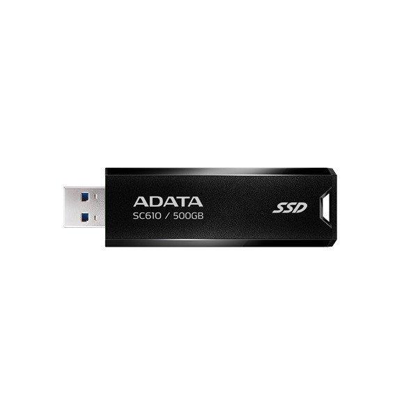 ADATA Külső SSD 1TB - SC610 (USB 3.2 Gen.2, R/W: 550/500 MB/s, USB Stick,
fekete)