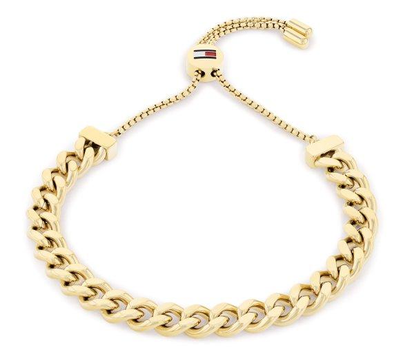 Tommy Hilfiger Bájos aranyozott karkötő Sliding Chains 2780776