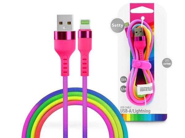 Setty USB - Lightning adat- és töltőkábel 1,2 m-es vezetékkel - Setty
Rainbow - 5V/2,1A