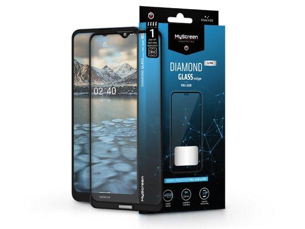 Nokia 2.4 edzett üveg képernyővédő fólia - MyScreen Protector Diamond
Glass LiteEdge2.5D Full Glue - fekete