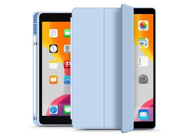 Apple iPad 10.2 (2019/2020/2021) tablet tok (Smart Case) on/off funkcióval,
Apple Pencil tartóval -Tech-Protect - kék (ECO csomagolás)